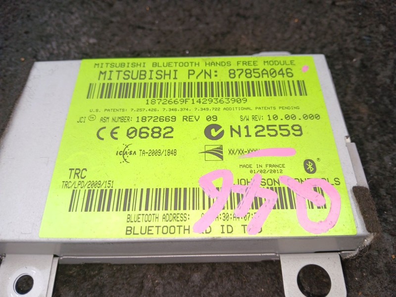 Recambio de modulo electronico para citroën c4 aircross 1.8 hdi 150 referencia OEM IAM 8785A046 - 1872669 BLUETOOTH 