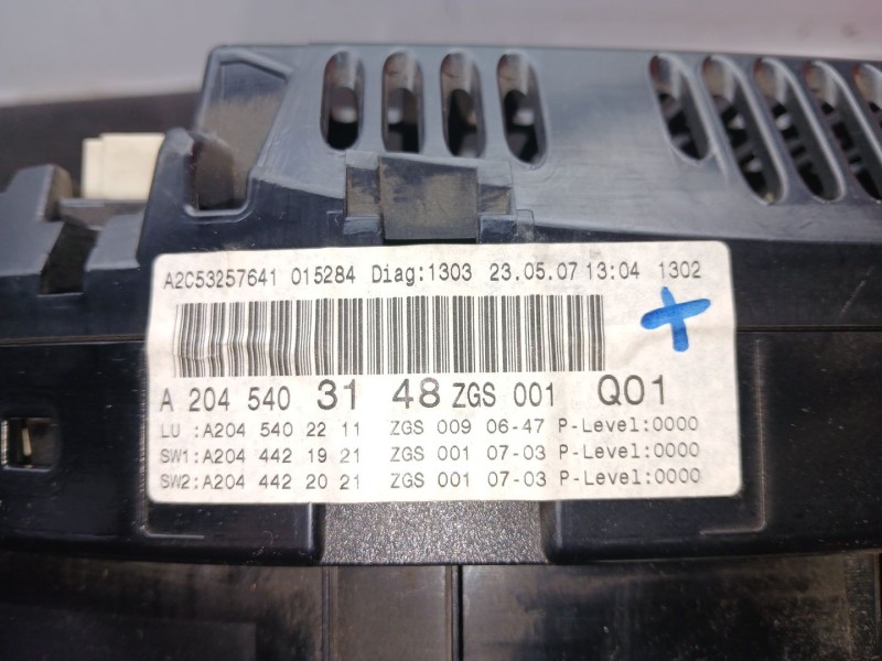 Recambio de cuadro instrumentos para mercedes-benz clase c (w204) c 220 cdi (204.008) referencia OEM IAM A2045403148 - A2C532576