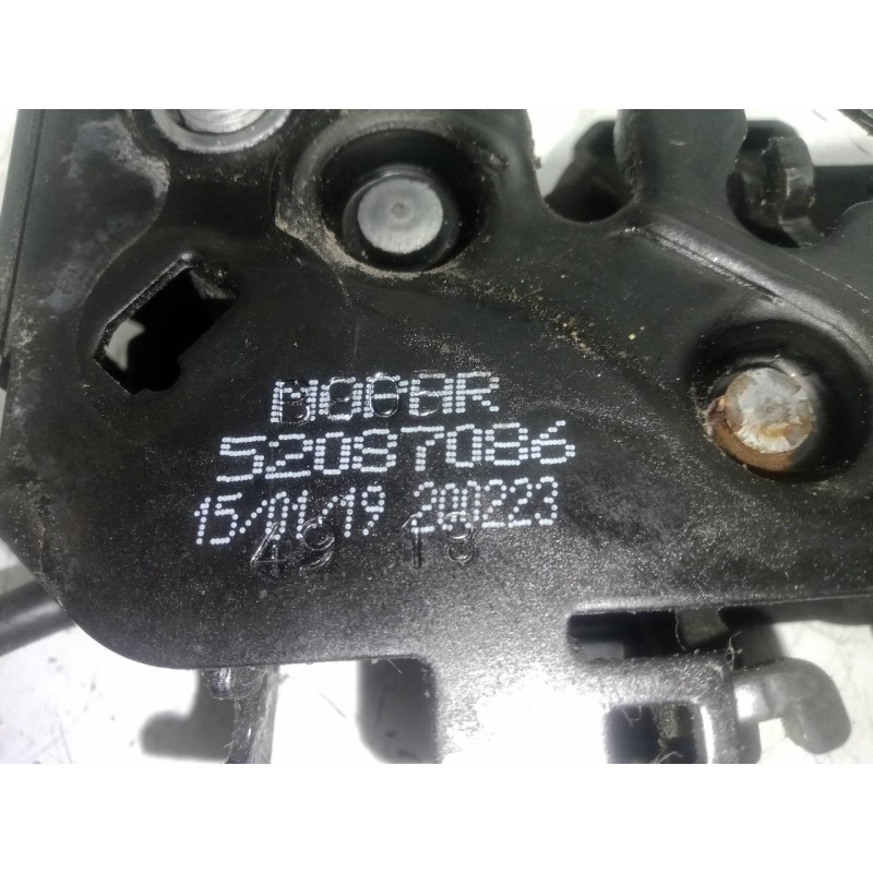 Recambio de cerradura capot para jeep renegade 1.0 t-gdi cat referencia OEM IAM 52087086 2.PINES 