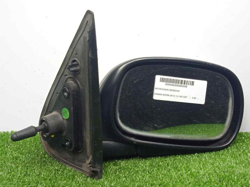 Recambio de retrovisor derecho para nissan micra (k11) 1.0 16v cat referencia OEM IAM  MANUAL NEGRO.PLASTICO
