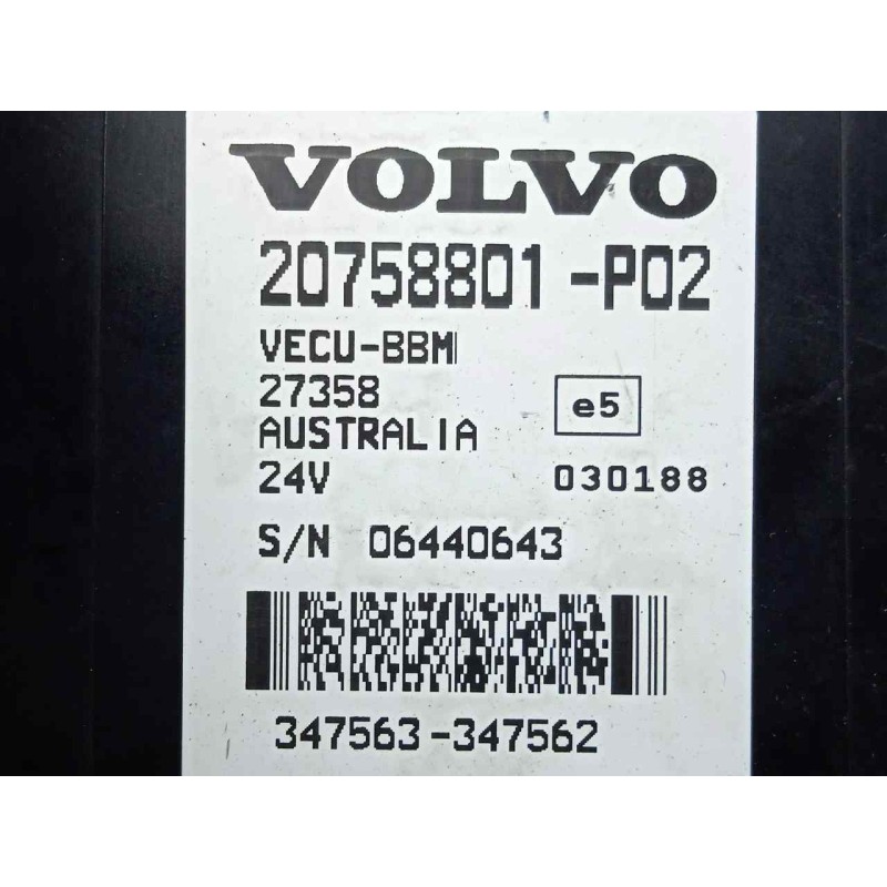 Recambio de modulo electronico para volvo fl xxx 7.2 diesel referencia OEM IAM 20758801P02-06440643  