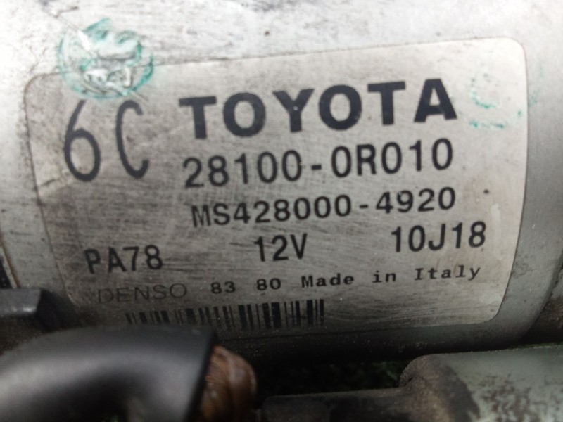 Recambio de motor arranque para lexus is ii (_e2_) 220d (ale20) referencia OEM IAM 281000R010 - MS4280004920 11.DIENTES 