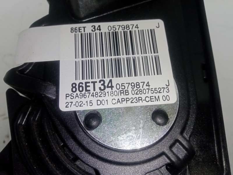Recambio de potenciometro pedal para peugeot 308 1.6 16v e-hdi fap referencia OEM IAM 9674829180  