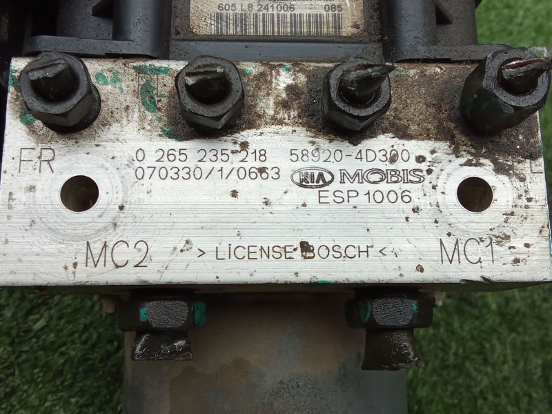 Recambio de abs para kia carnival / grand carnival iii (vq) 2.9 crdi referencia OEM IAM 0265950614 - 0265235218 BOSCH 