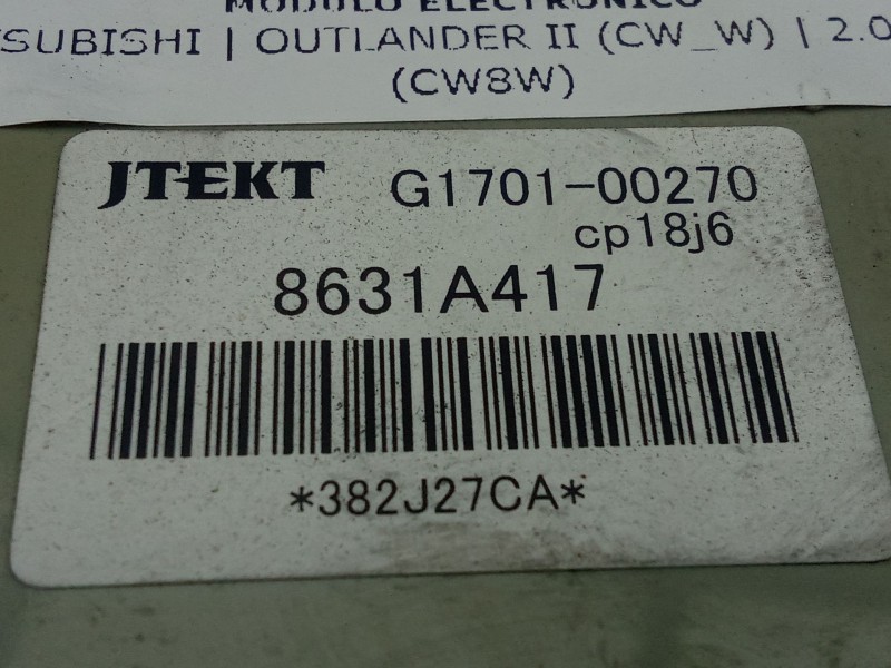 Recambio de modulo electronico para mitsubishi outlander ii (cw_w) 2.0 di-d (cw8w) referencia OEM IAM 8631A417  