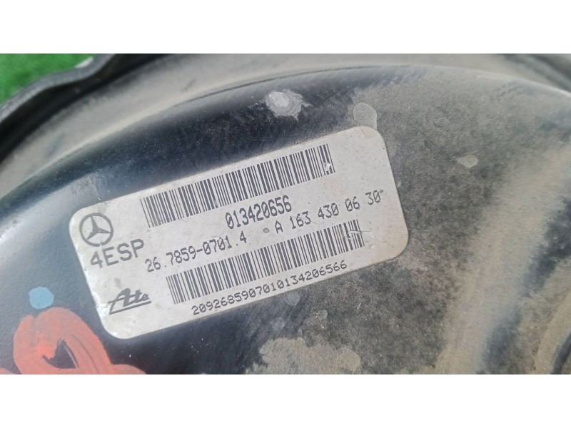 Recambio de servofreno para mercedes-benz clase m (w163) ml 400 cdi (163.128) referencia OEM IAM A1634300630 - 013420656  