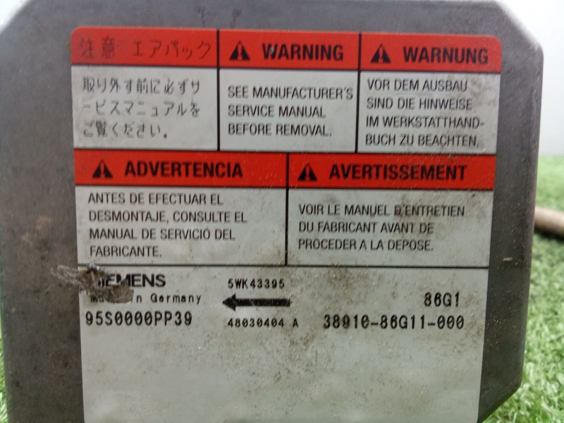 Recambio de centralita airbag para subaru justy iii (g3x) 1.3 cdti referencia OEM IAM 95S0000PP39  