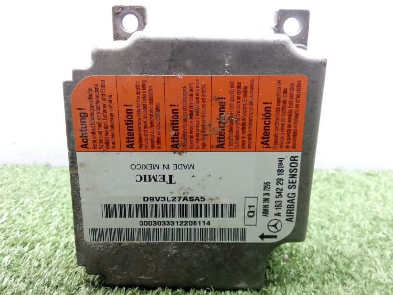 Recambio de centralita airbag para mercedes-benz clase m (w163) ml 400 cdi (163.128) referencia OEM IAM A1635422918  