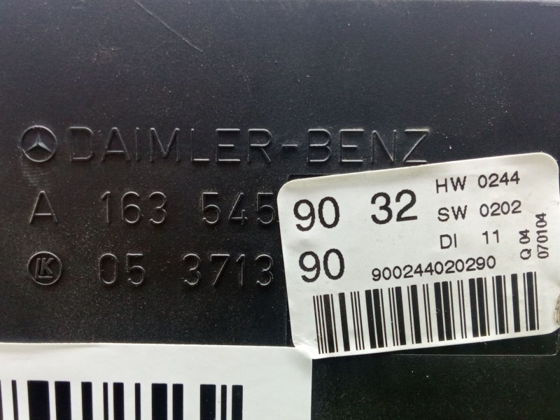 Recambio de modulo electronico para mercedes-benz clase m (w163) ml 400 cdi (163.128) referencia OEM IAM A1635459032  