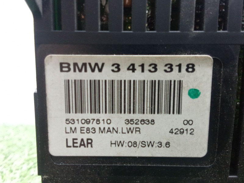 Recambio de modulo electronico para bmw x3 (e83) 2.5 i referencia OEM IAM 3413318  
