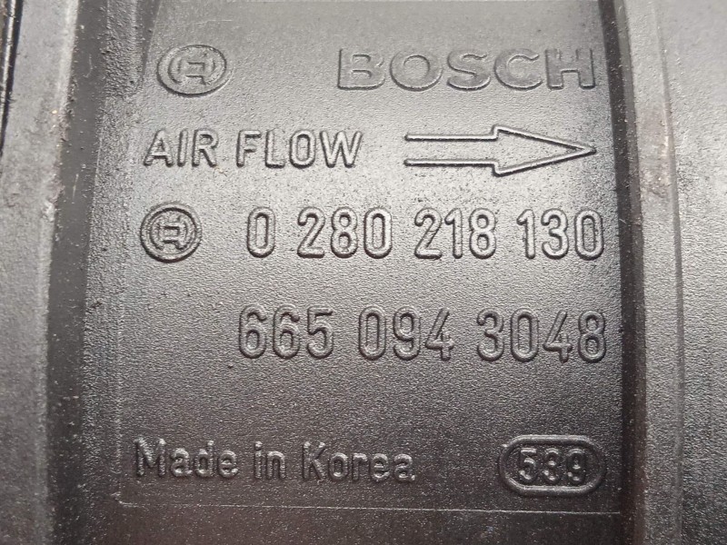 Recambio de caudalimetro para ssangyong rodius 2.7 turbodiesel cat referencia OEM IAM 0280218130 - 6650943048 BOSCH 5.PINES