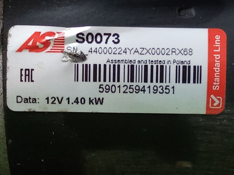 Recambio de motor arranque para bmw x3 (e83) 2.5 i referencia OEM IAM S0073 9.DIENTES 