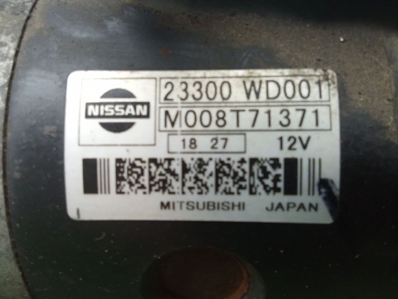 Recambio de motor arranque para nissan almera ii (n16) 2.2 di referencia OEM IAM M008T71371 12.DIENTES 