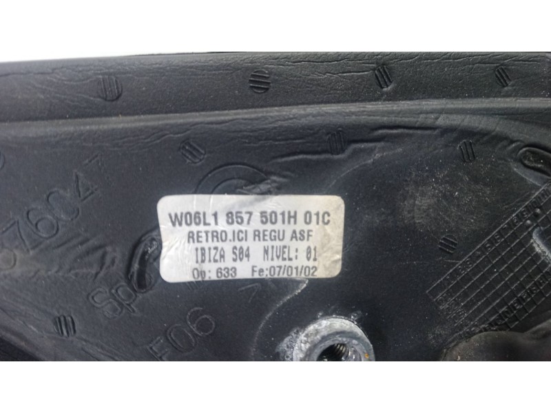 Recambio de retrovisor izquierdo para seat ibiza iii (6l1) 1.9 sdi referencia OEM IAM  MANUAL NEGRO