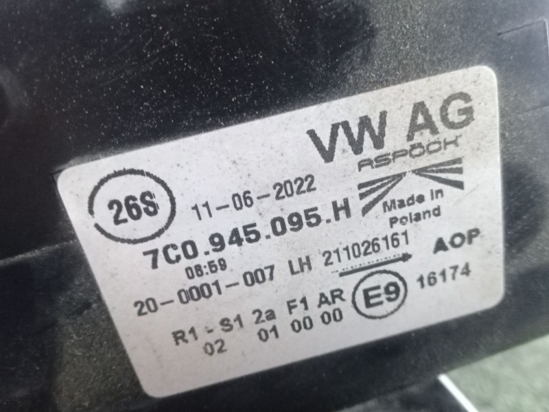 Recambio de piloto trasero derecho para volkswagen crafter furgoneta (sy_, sx_) 2.0 tdi referencia OEM IAM 7C0945095H  