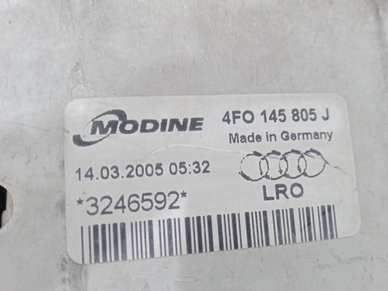 Recambio de intercooler para audi a6 c6 (4f2) 2.0 tdi referencia OEM IAM 4F0145805J 208X203X64 - ALUMINIO MODINE