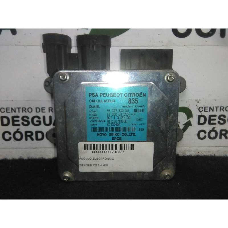 Recambio de modulo electronico para citroën c2 1.4 hdi referencia OEM IAM 9653783580-Q1T19074M2ZE KOYO 