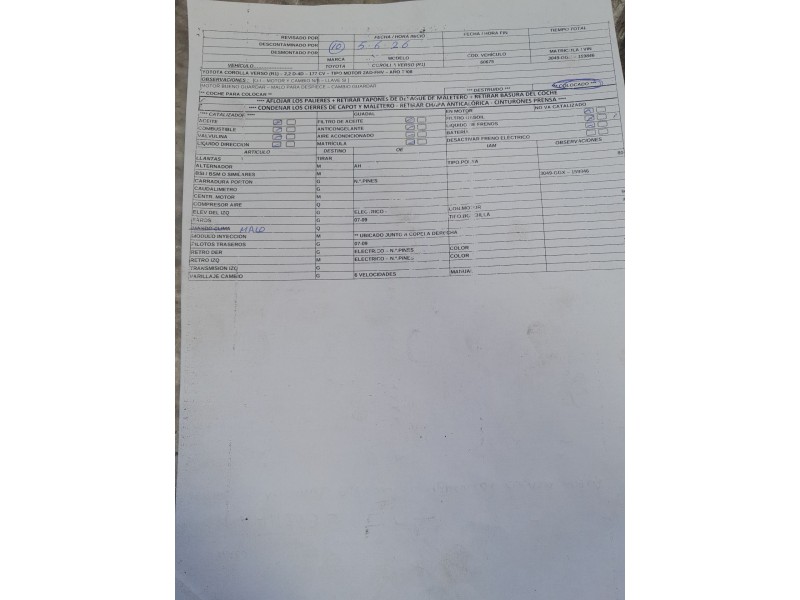 toyota corolla verso (zer_, zze12_, r1_) del año 2008
