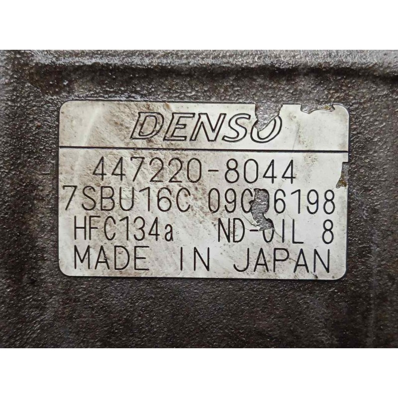 Recambio de compresor aire acondicionado para saab 9-5 berlina 3.0 v6 cat referencia OEM IAM 4472208044 DENSO 7SBU16C