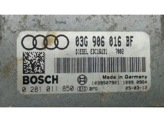 Recambio de centralita motor uce para audi a6 c6 (4f2) 2.0 tdi referencia OEM IAM 03G906016BF - 0281011850 EDC16U31 BOSCH 2