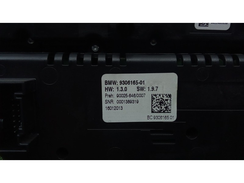 Recambio de mando climatizador para bmw 6 gran coupe (f06) 640 d referencia OEM IAM 930616501  