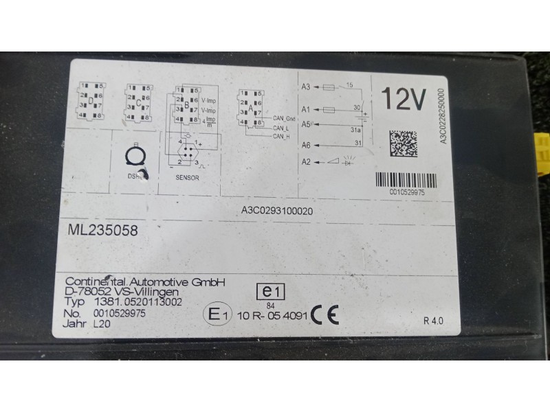 Recambio de tacografo para fuso (mitsubishi) canter 7c18 referencia OEM IAM ML235058 - A3C0293100020  