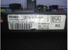 Recambio de centralita check control para citroën c2 1.4 hdi referencia OEM IAM S118085100L-9653667480-BSIF0300 BSIF0300 SIEMENS 2