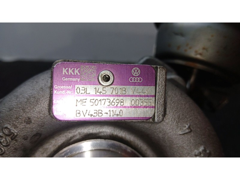 Recambio de turbocompresor para seat exeo (3r2) 2.0 tdi referencia OEM IAM 03L145701B KKK 