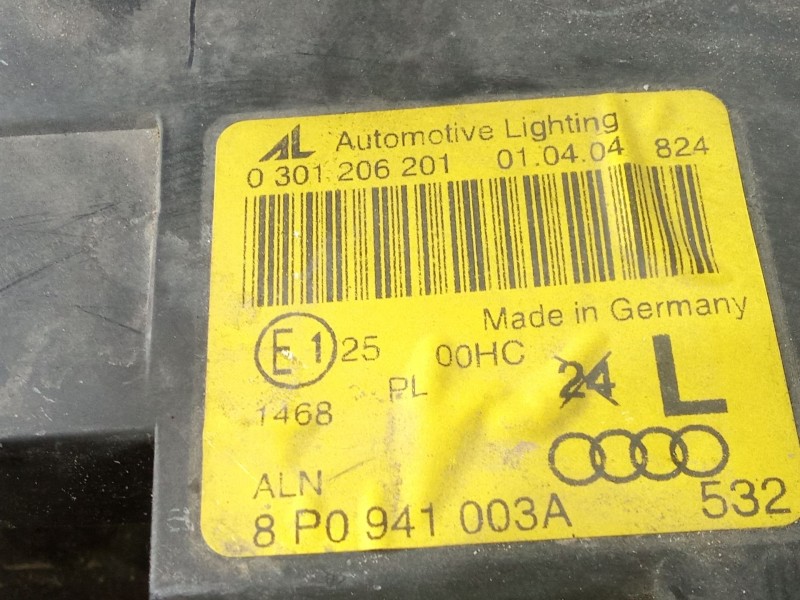 Recambio de faro izquierdo para audi a3 (8p1) 1.6 fsi referencia OEM IAM 8P0941003A 9.PINES H7
