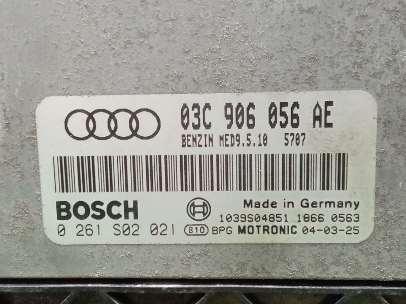 Recambio de centralita motor uce para audi a3 (8p1) 1.6 fsi referencia OEM IAM 03C906056AE  BOSCH