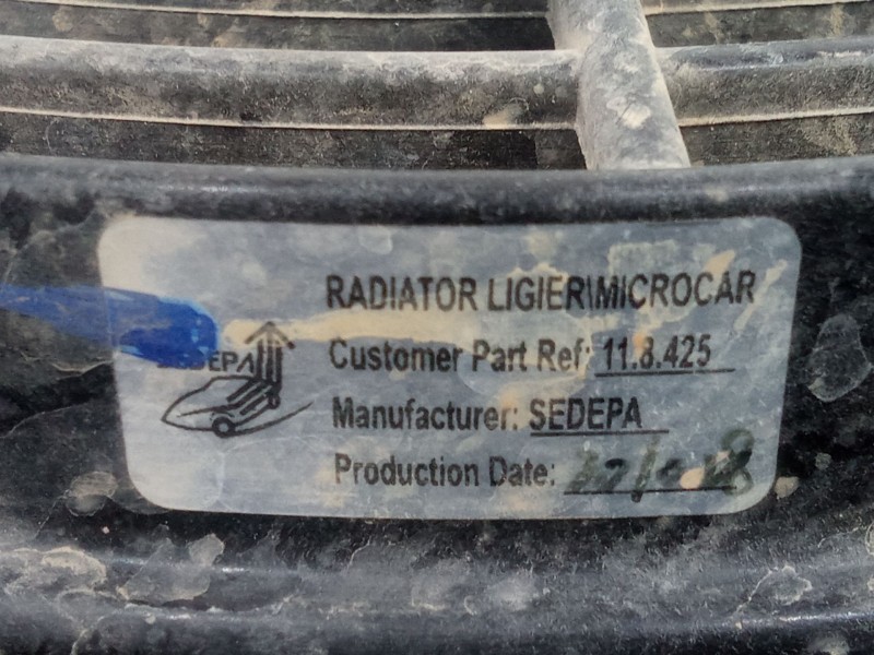 Recambio de electroventilador para microcar m.go 0.5 referencia OEM IAM 118425 2.PINES - 23,5MM SEDEPA