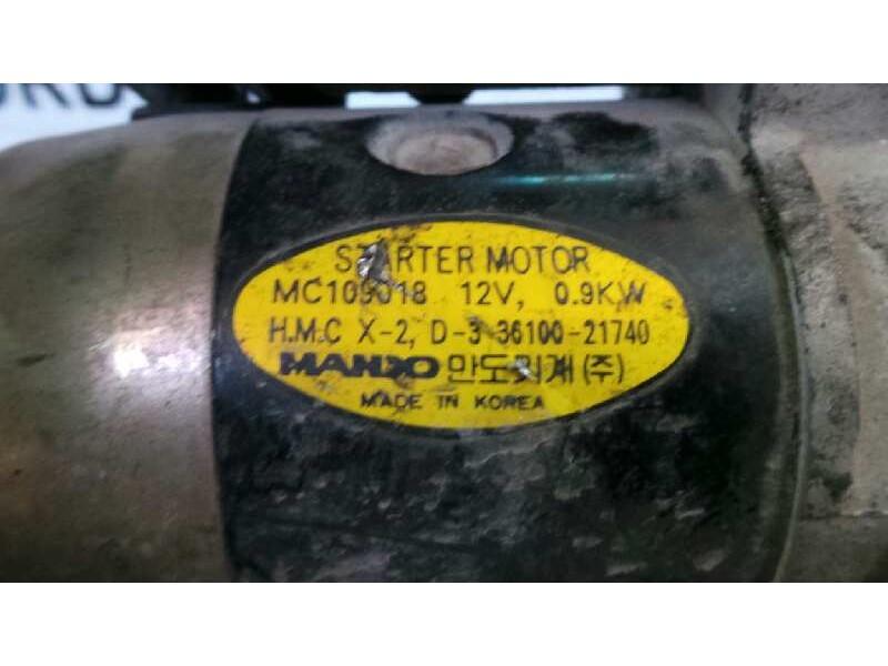 Recambio de motor arranque para mitsubishi santamo (hyundai) 2.0 cat referencia OEM IAM MC109018-3610021740 MANDO 