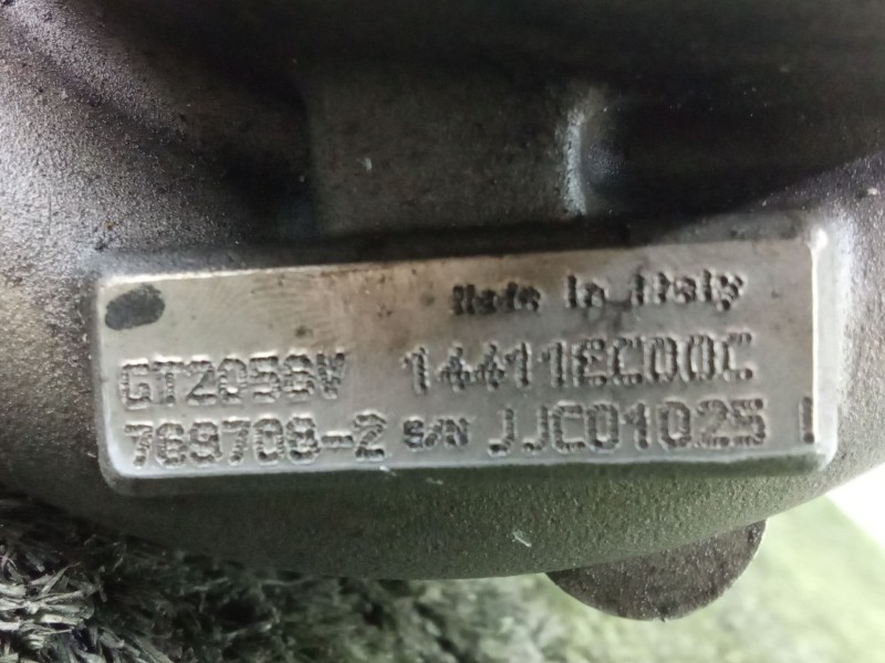 Recambio de turbocompresor para nissan navara np300 (d40) 2.5 dci 4wd referencia OEM IAM 14411EC00C GARRET 