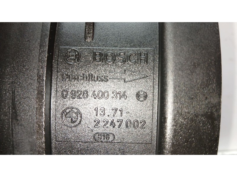 Recambio de caudalimetro para bmw 3 (e46) 320 d referencia OEM IAM 0928400314 - 2247002 BOSCH 5 PINES