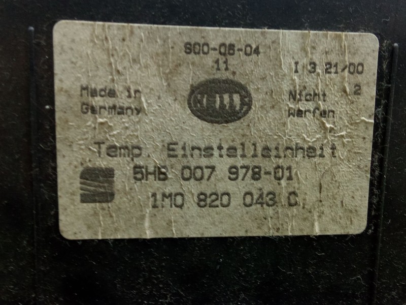 Recambio de mando climatizador para seat leon (1m1) 1.6 referencia OEM IAM 5HB00797801  HELLF