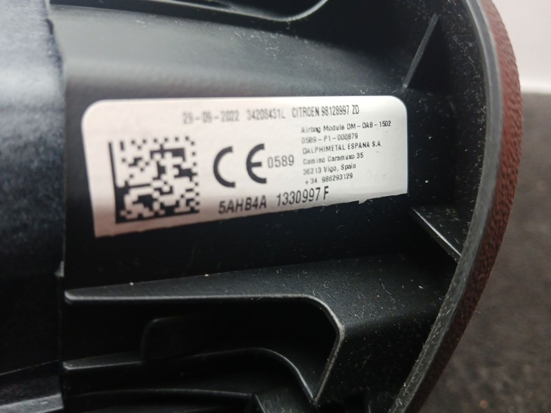 Recambio de airbag delantero izquierdo para citroën c3 iii (sx) 1.2 puretech 82 referencia OEM IAM 98128997ZD  
