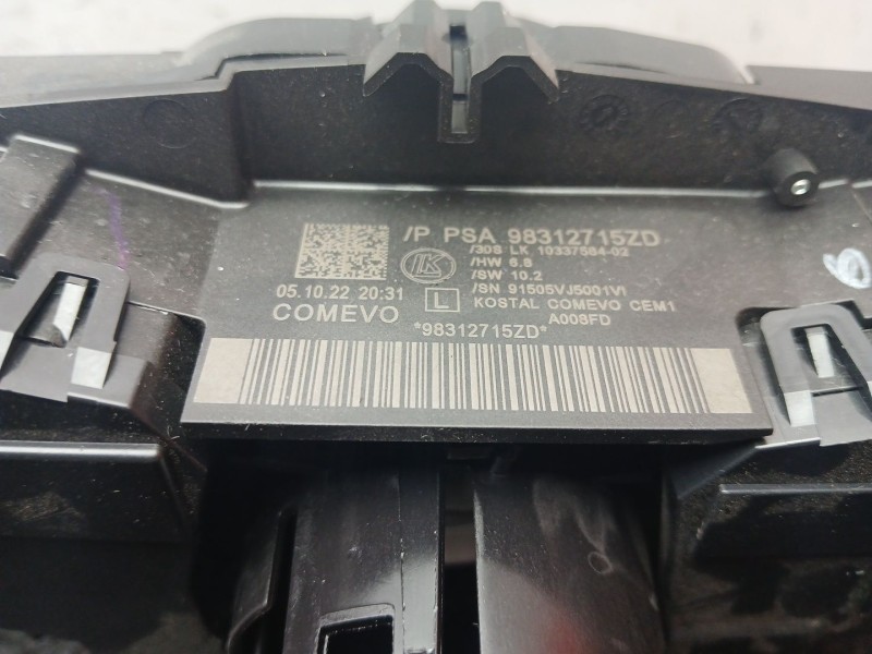 Recambio de anillo airbag para citroën c3 iii (sx) 1.2 puretech 82 referencia OEM IAM 98312715ZD  