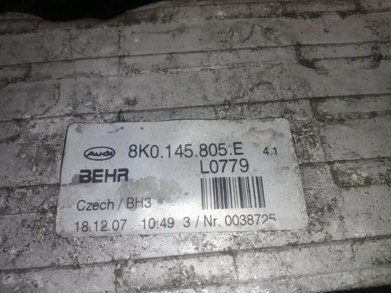 Recambio de intercooler para audi a5 coupe (8t) 2.7 v6 24v tdi referencia OEM IAM 8K0145805E BEHR 