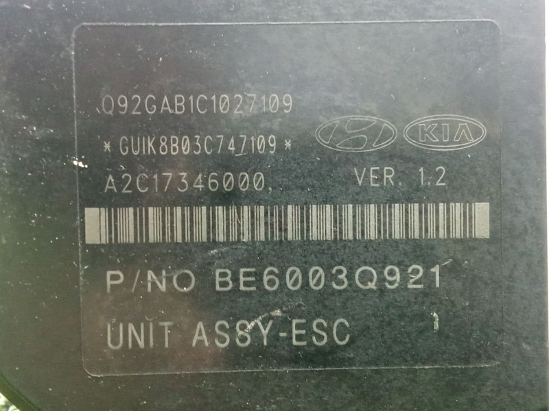 Recambio de abs para kia carens iv 1.6 gdi referencia OEM IAM 58910A4410  