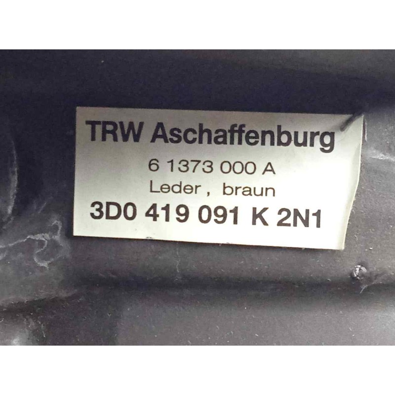 Recambio de volante para volkswagen touareg (7la) 5.0 v10 tdi cat (ayh) referencia OEM IAM 3D0419091K CUERO MARRON