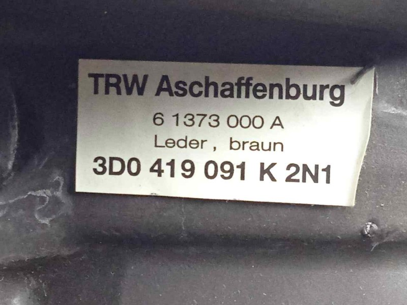 Recambio de volante para volkswagen touareg (7la) 5.0 v10 tdi cat (ayh) referencia OEM IAM 3D0419091K CUERO MARRON