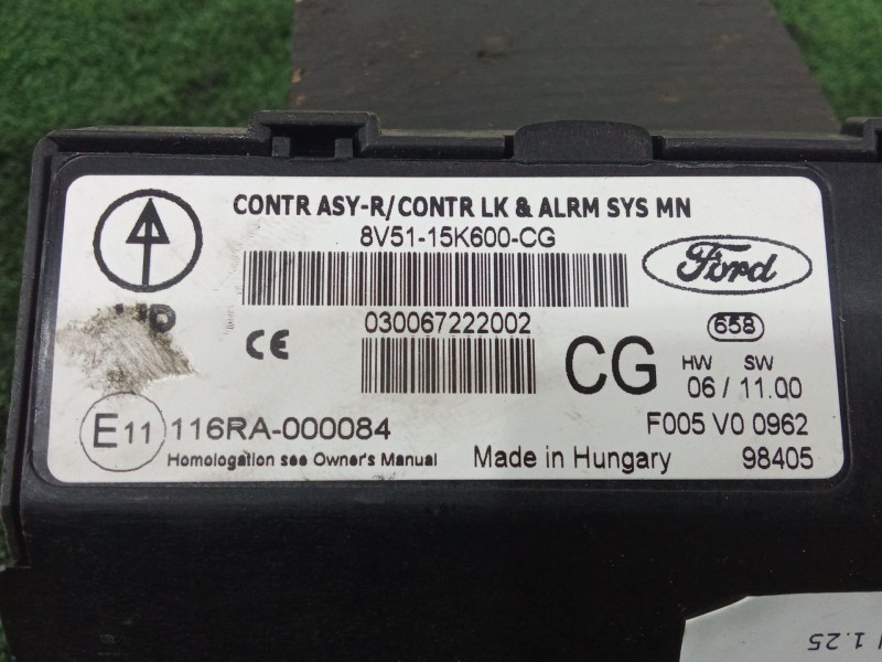 Recambio de modulo electronico para ford fiesta vi (cb1, ccn) 1.25 referencia OEM IAM 8V5115K600CG  
