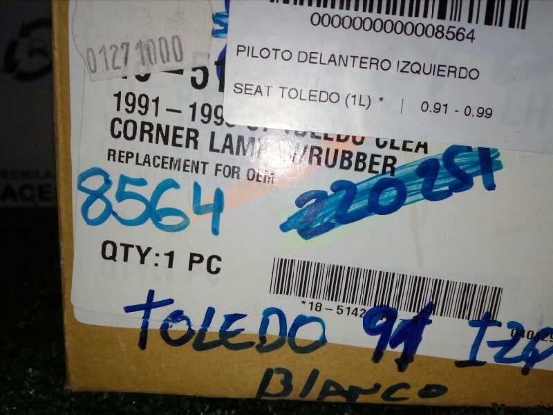 Recambio de piloto delantero izquierdo para seat toledo (1l) referencia OEM IAM 14854061 SIN USO BLANCO