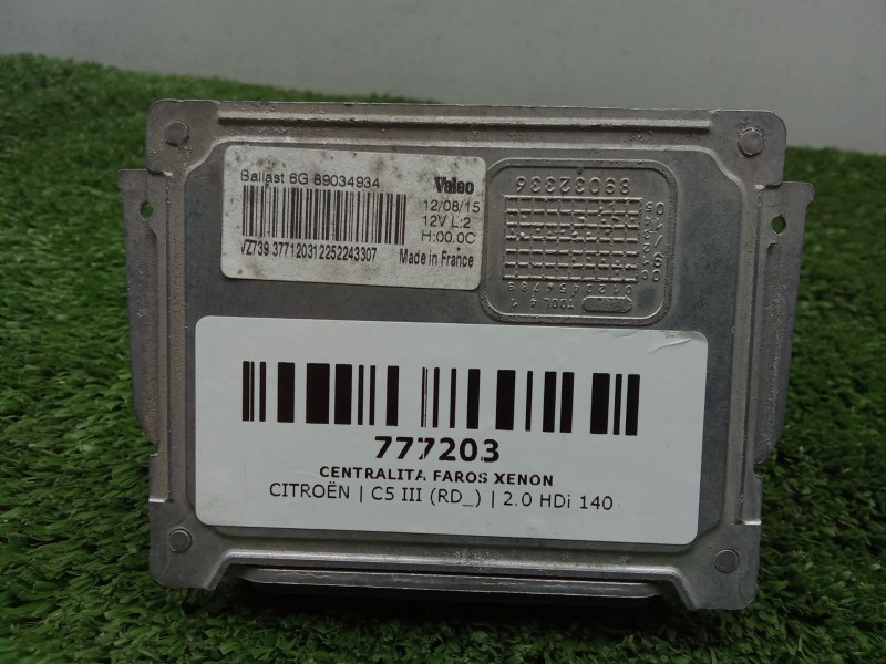 Recambio de centralita faros xenon para citroën c5 iii (rd_) 2.0 hdi 140 referencia OEM IAM 89034934  VALEO