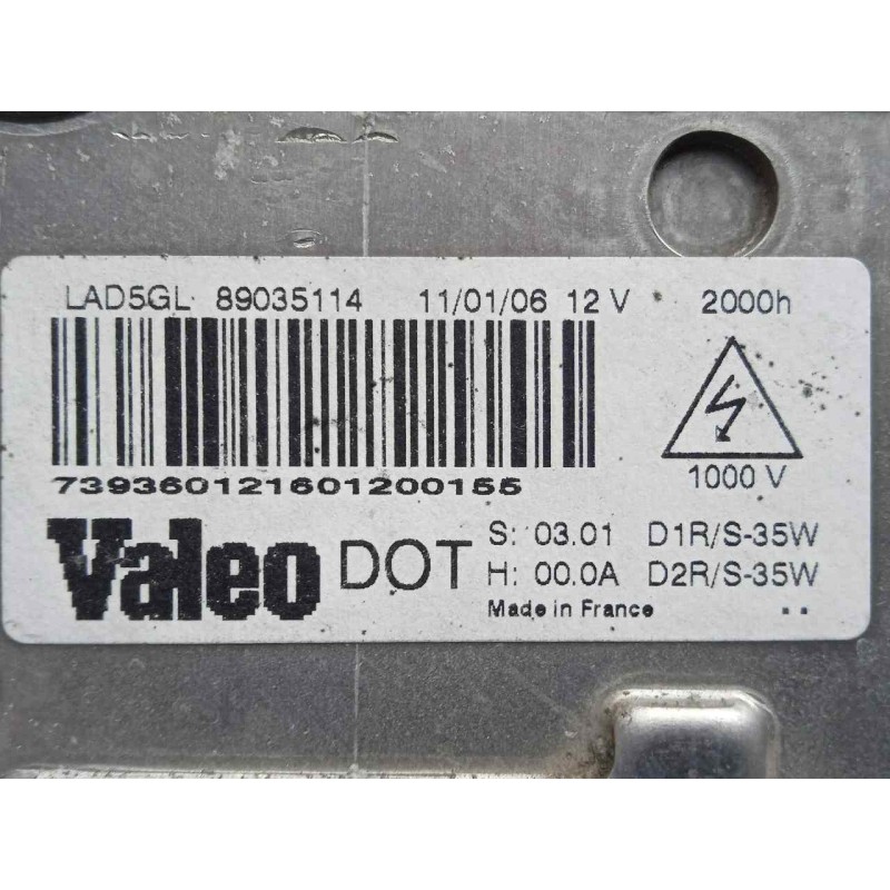 Recambio de centralita faros xenon para citroën c5 berlina 1.8 referencia OEM IAM 89035114  