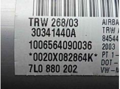 Recambio de airbag delantero derecho para volkswagen touareg (7la) 5.0 v10 tdi cat (ayh) referencia OEM IAM 7L0880202   2