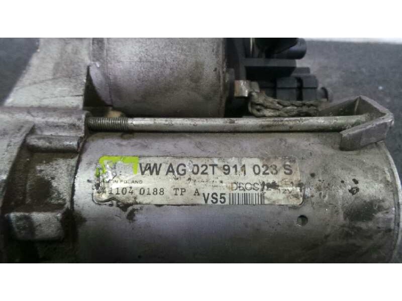 Recambio de motor arranque para volkswagen polo (9n1) 1.4 fsi referencia OEM IAM 02T911023S-D6GS12 VALEO 