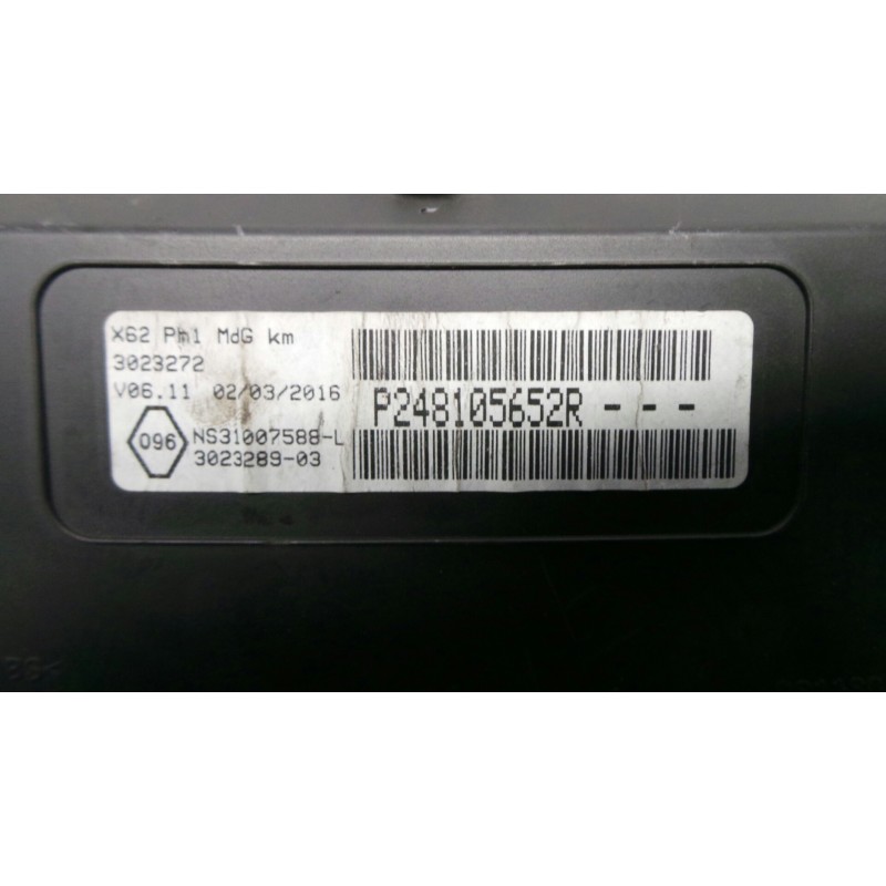 Recambio de cuadro instrumentos para renault master kasten 2.3 dci diesel cat referencia OEM IAM P248105652R  