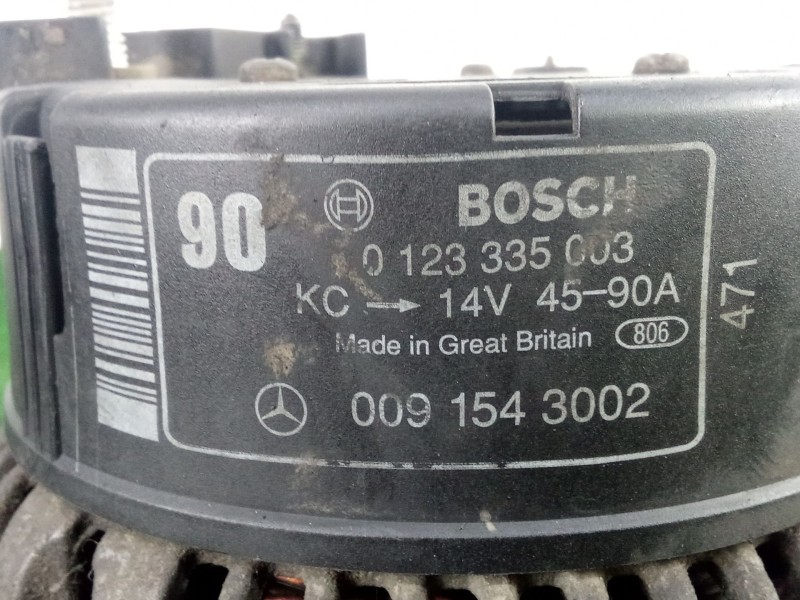Recambio de alternador para mercedes-benz clase c (w202) c 250 turbo-d (202.128) referencia OEM IAM 0123335003 - 0091543002 90AM