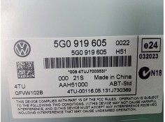 Recambio de pantalla multifuncion para volkswagen golf vii lim. 1.6 tdi dpf referencia OEM IAM 5G0919605   2